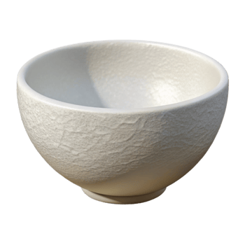 vibrant rustic Simple White Bowl Front View Transparent Background high resolution png