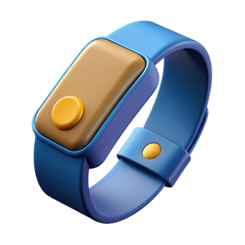 beautiful abstract Smart Wristband Isolated on Transparent Background png