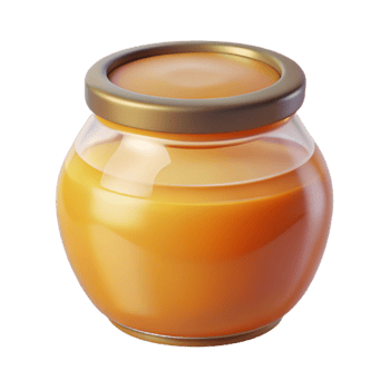 stunning minimalist Soft Glow on Honey Jar Transparent detailed png