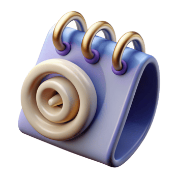 vibrant classic Spiral Calendar Page Curl Effect Transparent Cutout high quality png