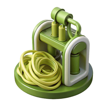 stunning traditional Spiralizer with Zucchini Noodles Transparent Background professional png