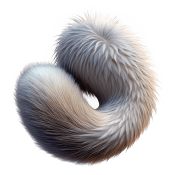 extraordinary traditional Squirrel Tail Detail Transparent Background Fur Texture png