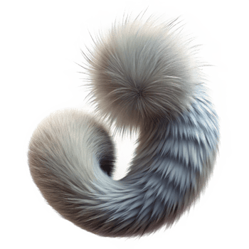 wonderful rustic Squirrel Tail Detail Transparent Background Fur Texture high resolution png