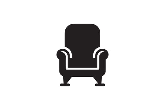 Chair icon isolated on white background vector
