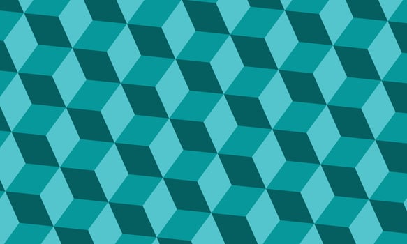 Abstract geometric blue cube pattern background vector