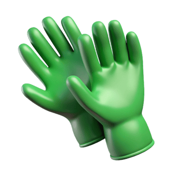 wonderful vintage Surgical Gloves Green Latex Transparent Background genuine png