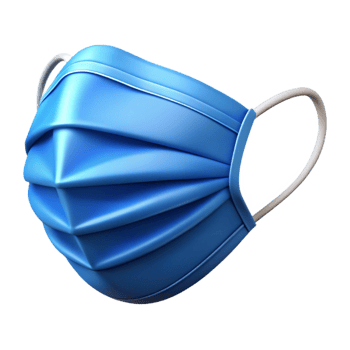 beautiful rustic Surgical Mask Blue Pleated Isolated Element exclusive png