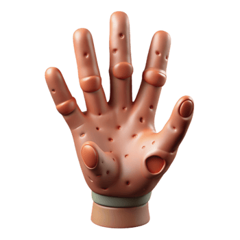 dramatic rustic Surreal Hand with Extended Fingers professional png