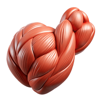 serene contemporary Synthetic Muscle Fibers Contracting Isolated Element high resolution png
