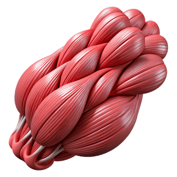 wonderful creative Synthetic Muscle Fiber Microscopic View Transparent Background premium png