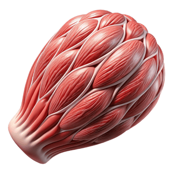 extraordinary creative Synthetic Muscle Tissue Close Up Transparent Background professional png