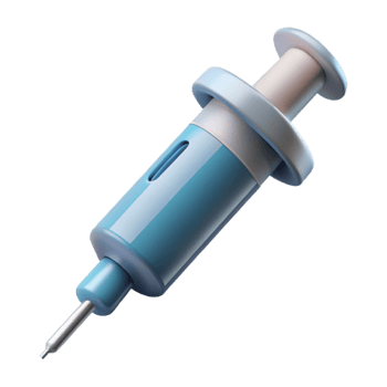 beautiful abstract Syringe Icon with Needle Transparent Isolated professional png