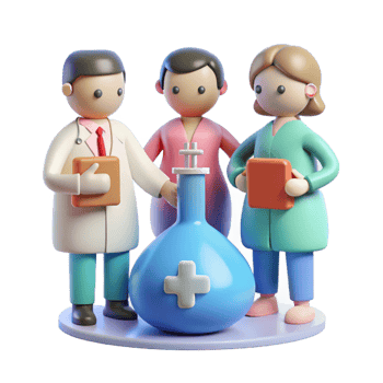 wonderful vintage Team Collaboration in Medical Lab Isolated exclusive png
