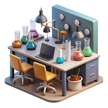 magnificent traditional Team Collaboration in Modern Lab Isolated high resolution png