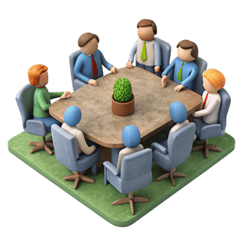 extraordinary traditional Team Meeting in Conference Room Cutout exclusive png