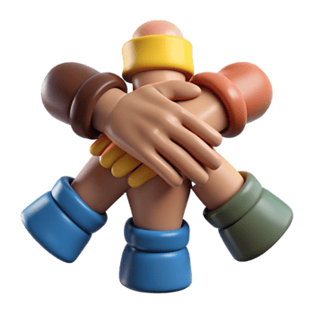 magnificent abstract Teamwork Hands Stacked Together Cutout with Diverse Skin Tones high resolution png