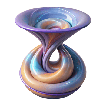 extraordinary creative Time Vortex Transparent Background with Swirling Colors authentic png