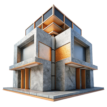 elegant abstract Transforming Architecture Element Cutout Modern Design professional png