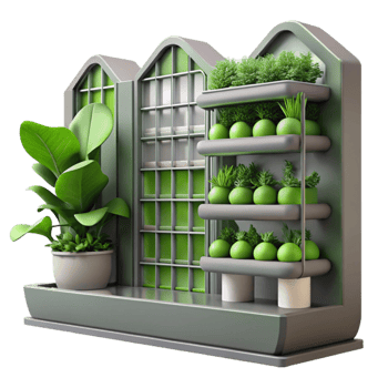 wonderful traditional Urban Farming Vertical Garden Isolated premium png