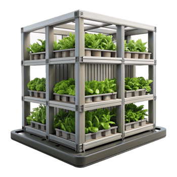 wonderful abstract Urban Farming Vertical Garden Isolated premium png