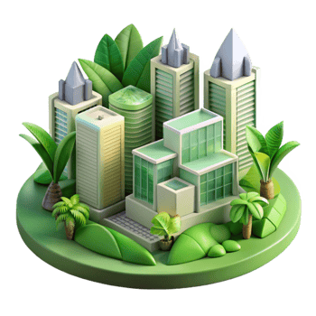 dramatic rustic Urban Greenery Illustration Transparent Background with Stylized Design professional png