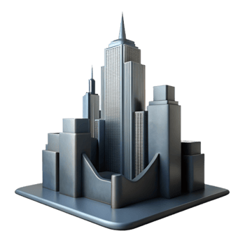 magnificent abstract Urban Landscape Skyscraper Silhouette Cutout premium png