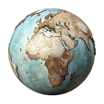 extraordinary contemporary Vintage World Map Illustration Isolated high quality png