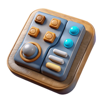 wonderful contemporary Virtual Control Panel with Buttons and Sliders Cutout detailed png