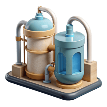 stunning classic Water Purification System Diagram Isolated Element high resolution png