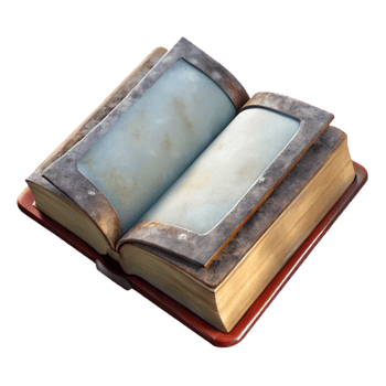 stunning vintage Weathered Book with Blank Pages Transparent Background genuine png