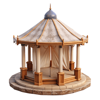 impressive creative Weather Responsive Pavilion Transparent Background high quality png