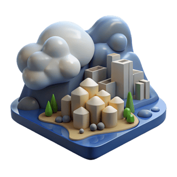 vibrant modern Weather Responsive Urban Landscape Transparent Background original png