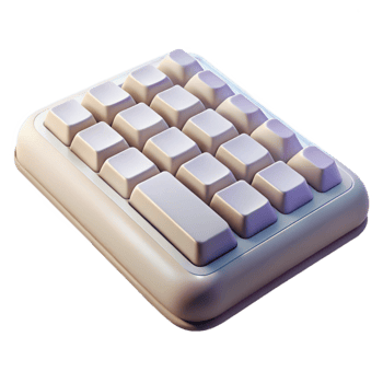 serene rustic Wireless Keyboard White Keys Isolated Element high resolution png