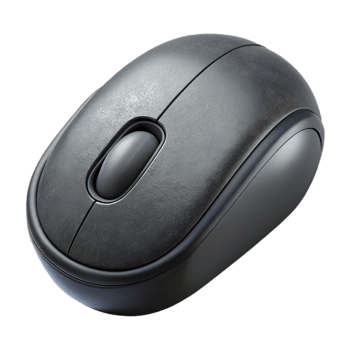 beautiful contemporary Wireless Mouse Compact Design Black Finish Isolated original png