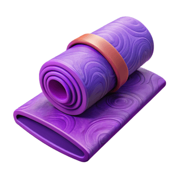 vibrant creative Yoga Mat Purple Cutout Element original png