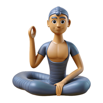 vibrant classic Yoga Pose Cobra Pose Isolated exclusive png