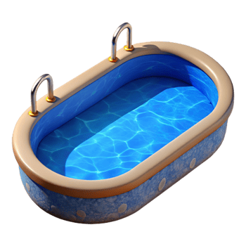 wonderful rustic Zero Gravity Swimming Pool Cutout with Blue Water premium png