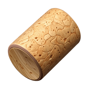 magnificent creative Zero Gravity Wine Cork Wood Texture Isolated authentic png