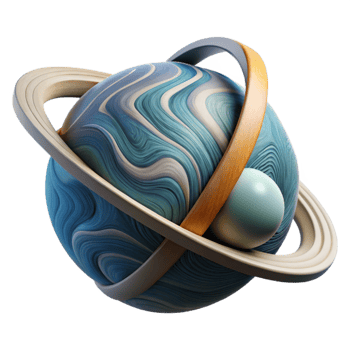 serene abstract Zero G Sculpture with Dynamic Lines Cutout professional png