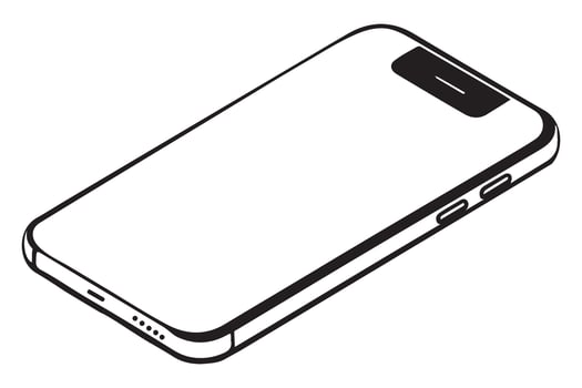 Modern Mobile Phone Illustration Best Device for Connectivity vector