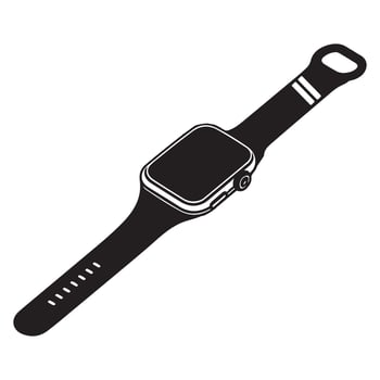 Smart Watch Illustration Best Technology for Personal Fitness vector