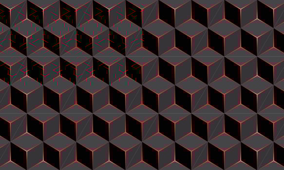 Black cube pattern elegant background vector