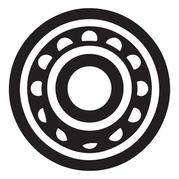 Ball Bearing Engineering Component Illustration Mechanical Applications vector