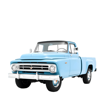 Classic Pickup Truck Isolated Transparent Background, Illustration png