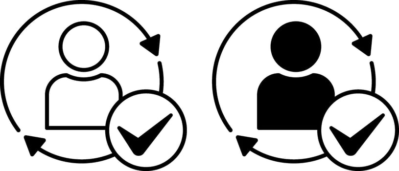 Consistency Icons. Black and White Illustration. Routine, Body Care, Fitness. Healthy Lifestyle, Healthy Eating. Weight Loss Concept vector