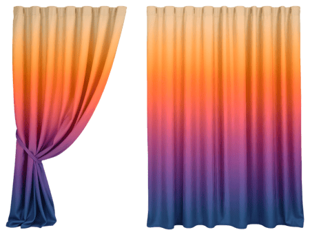 Realistic curtains isolated on transparent background png