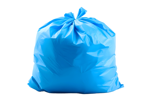 Blue Plastic Bag Isolated Transparent Background With Gradient Mesh, Illustration png