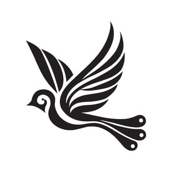 Elegant illustration of a golden Sankofa bird with minimalist and symbolic design for African heritage artwork Black History Month vector