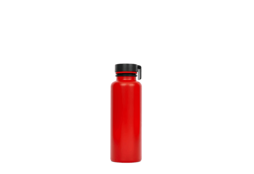 Red plastic sport bottle isolated on transparent background png