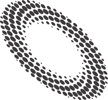 Abstract dotted round with spiral pattern. Circular graphic. Swirl circle shape with halftone effect. Geometric concentric swirl radial element. png